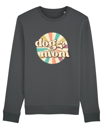 Dog Mom Retro Anthracite