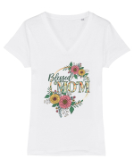 Blessed Mom Tricou mânecă scurtă guler V Damă Evoker