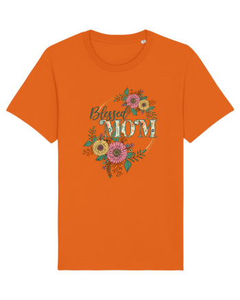 Blessed Mom Bright Orange