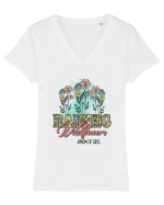 Raising Wildflowers Tricou mânecă scurtă guler V Damă Evoker