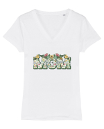 I Love You Mom Tricou mânecă scurtă guler V Damă Evoker