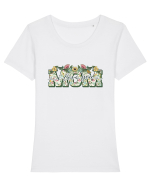 I Love You Mom Tricou mânecă scurtă guler larg fitted Damă Expresser