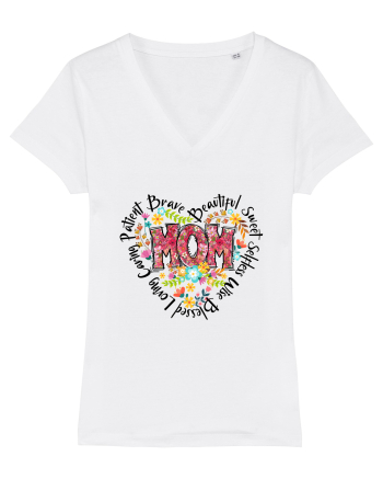 Mom Beautiful Sweet Brave Caring Loving White