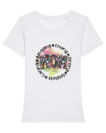 Amazing Loving Strong Selfless Caring Mom Tricou mânecă scurtă guler larg fitted Damă Expresser