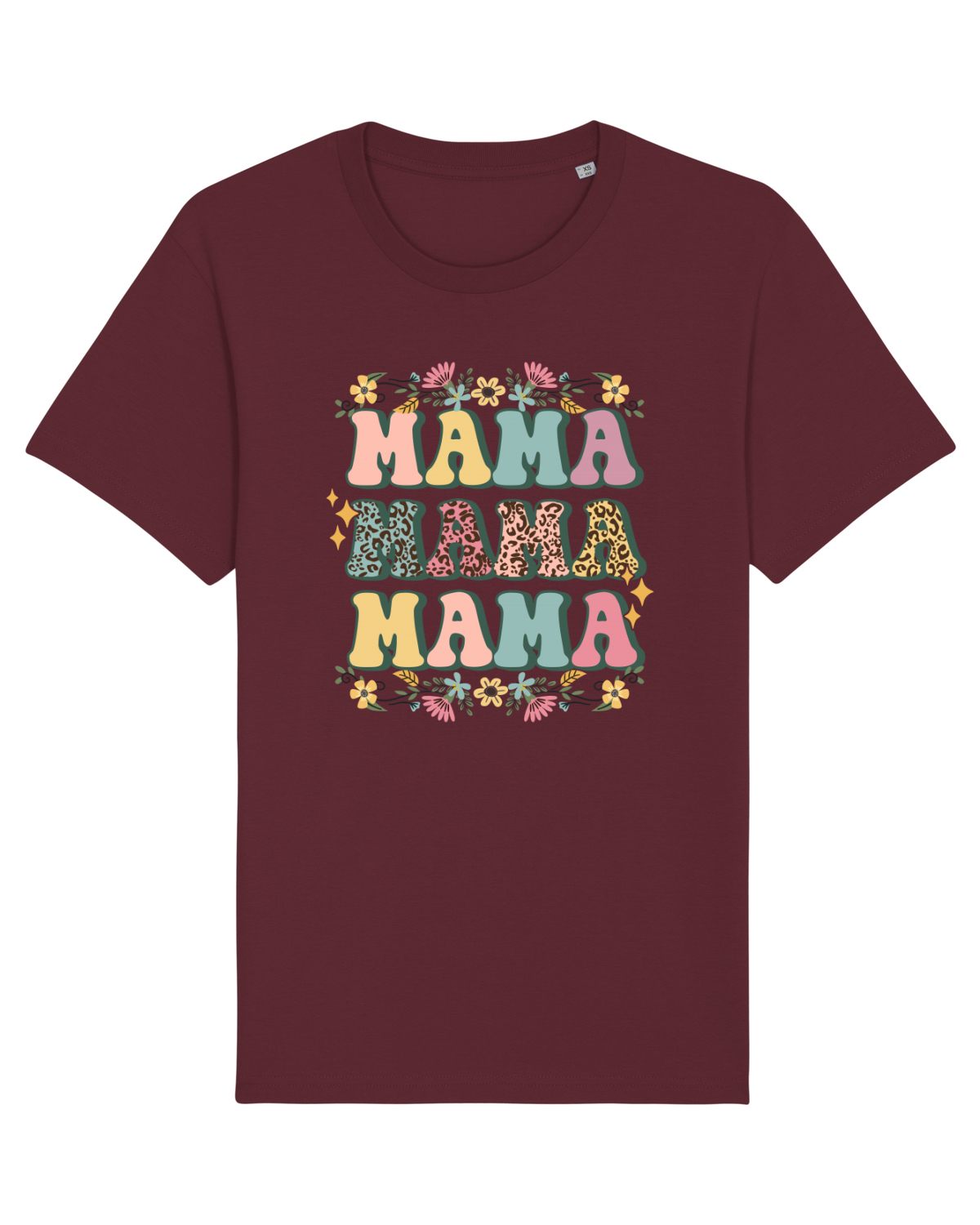 Tricou mânecă scurtă Unisex Rocker Burgundy