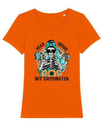 Dead Inside But Caffeinated Bright Orange