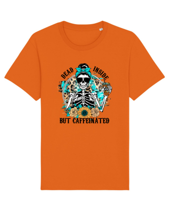 Dead Inside But Caffeinated Bright Orange
