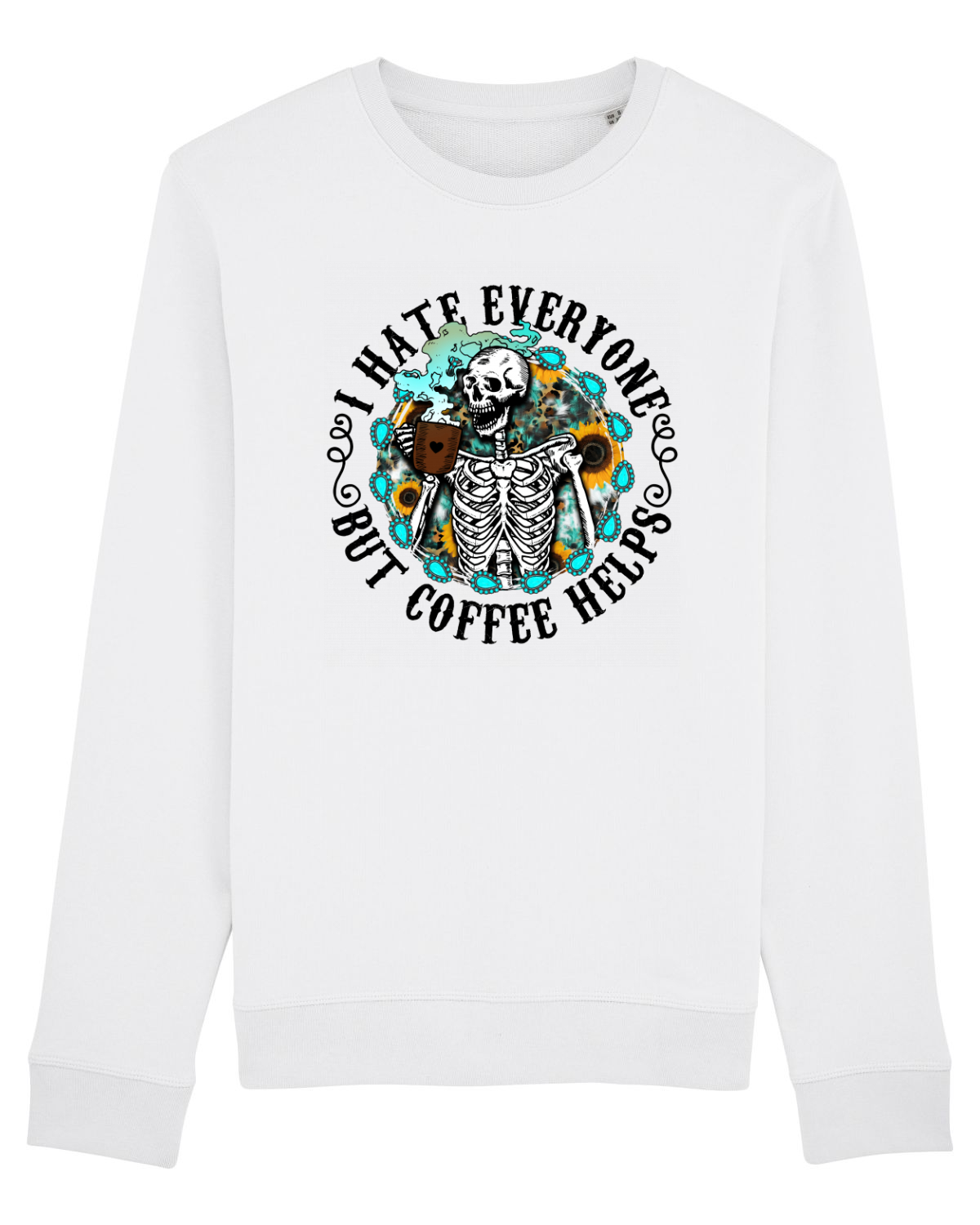 Bluză mânecă lungă Unisex Rise White