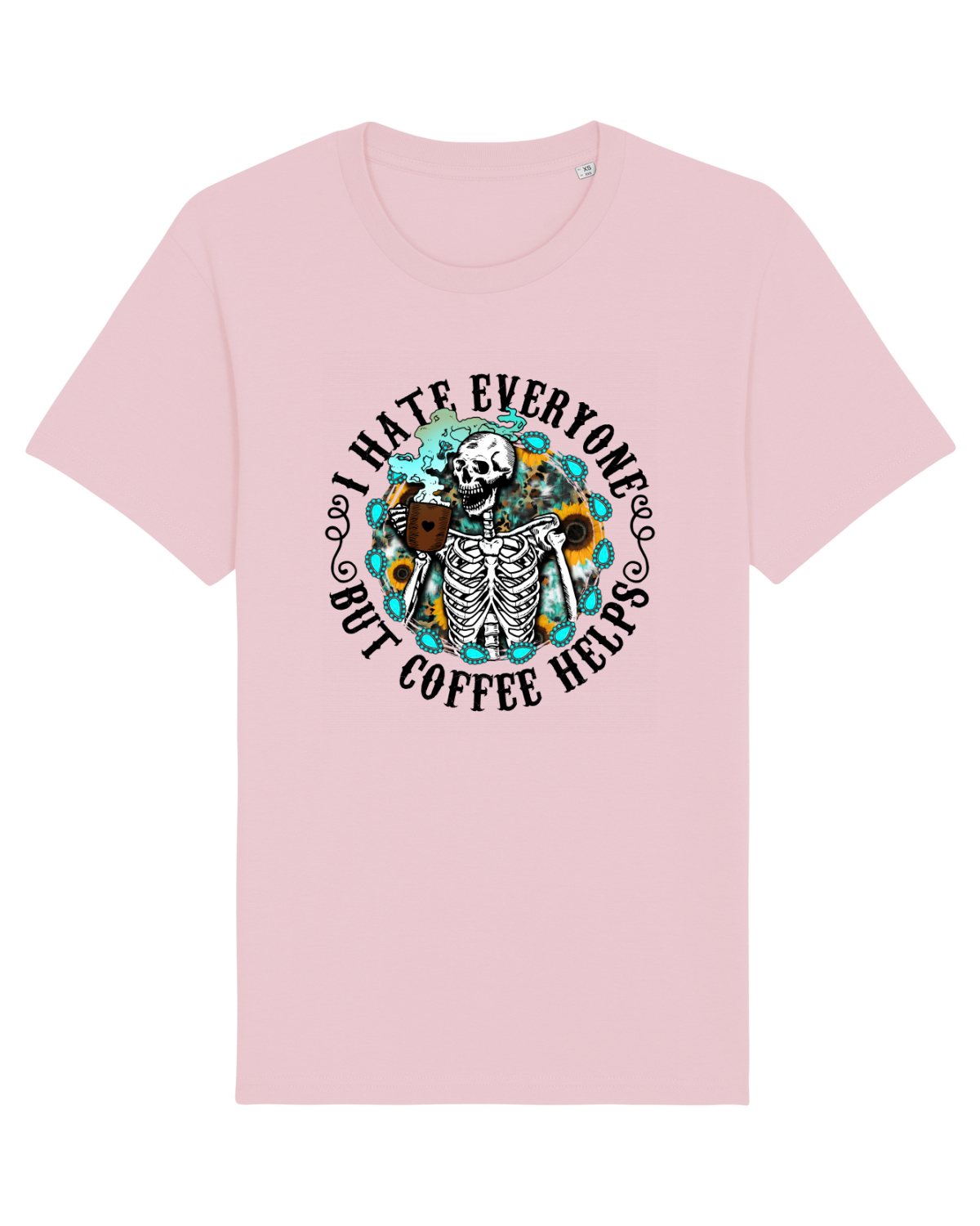 Tricou mânecă scurtă Unisex Rocker Cotton Pink