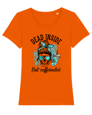 Dead Inside But Caffeinated Bright Orange