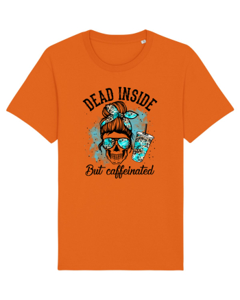 Dead Inside But Caffeinated Bright Orange
