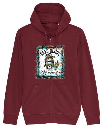 Dead Inside But Caffeinated Burgundy