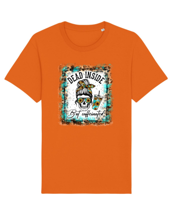 Dead Inside But Caffeinated Bright Orange