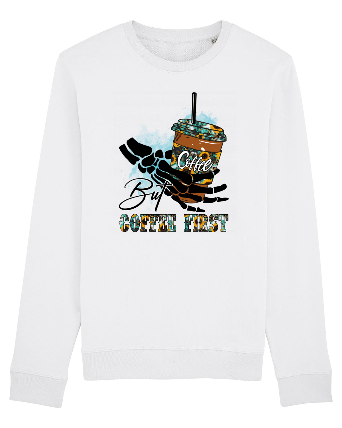 Bluză mânecă lungă Unisex Rise White
