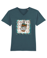 Coffee Tricou mânecă scurtă guler V Bărbat Presenter