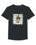 Coffee Tricou mânecă scurtă guler larg Bărbat Skater