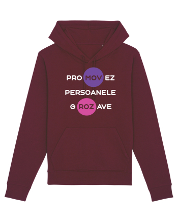 Promovez persoanele grozave Burgundy