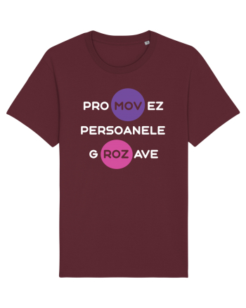 Promovez persoanele grozave Burgundy