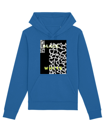 BLACK & WHITE PRINT Royal Blue