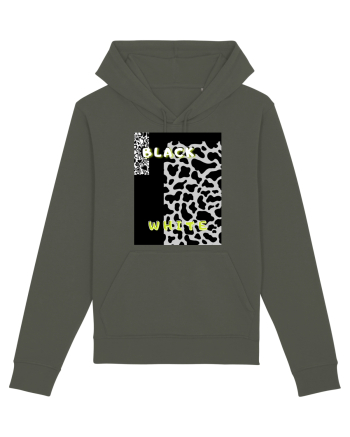 BLACK & WHITE PRINT Khaki