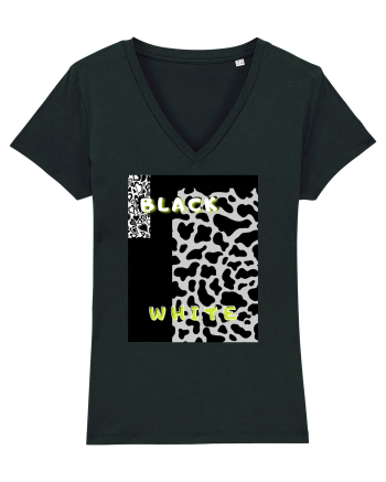 BLACK & WHITE PRINT Black