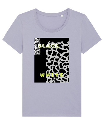 BLACK & WHITE PRINT Lavender