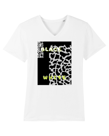BLACK & WHITE PRINT White