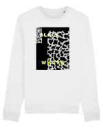 BLACK & WHITE PRINT Bluză mânecă lungă Unisex Rise