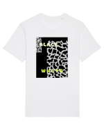 BLACK & WHITE PRINT Tricou mânecă scurtă Unisex Rocker