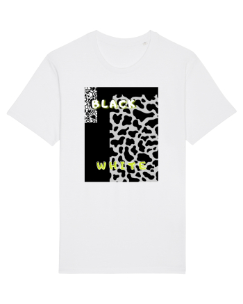 BLACK & WHITE PRINT White