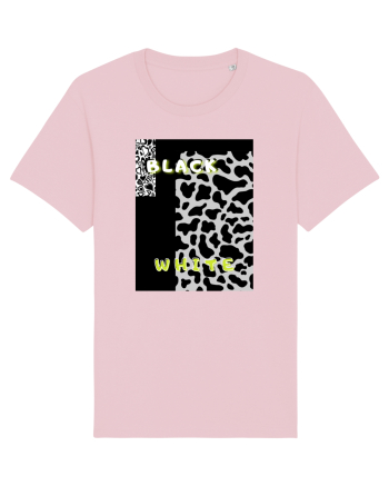 BLACK & WHITE PRINT Cotton Pink