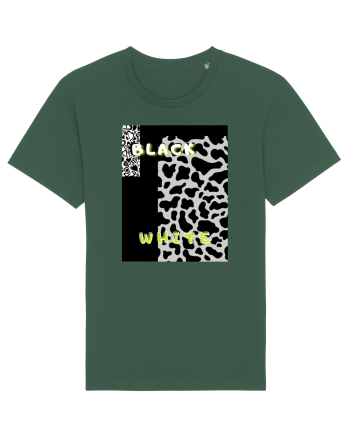 BLACK & WHITE PRINT Bottle Green
