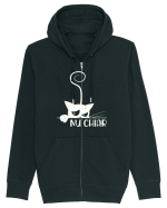 Nu chiar - alb Hanorac cu fermoar Unisex Connector