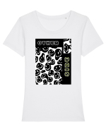 OTHER SIDE  Tricou mânecă scurtă guler larg fitted Damă Expresser