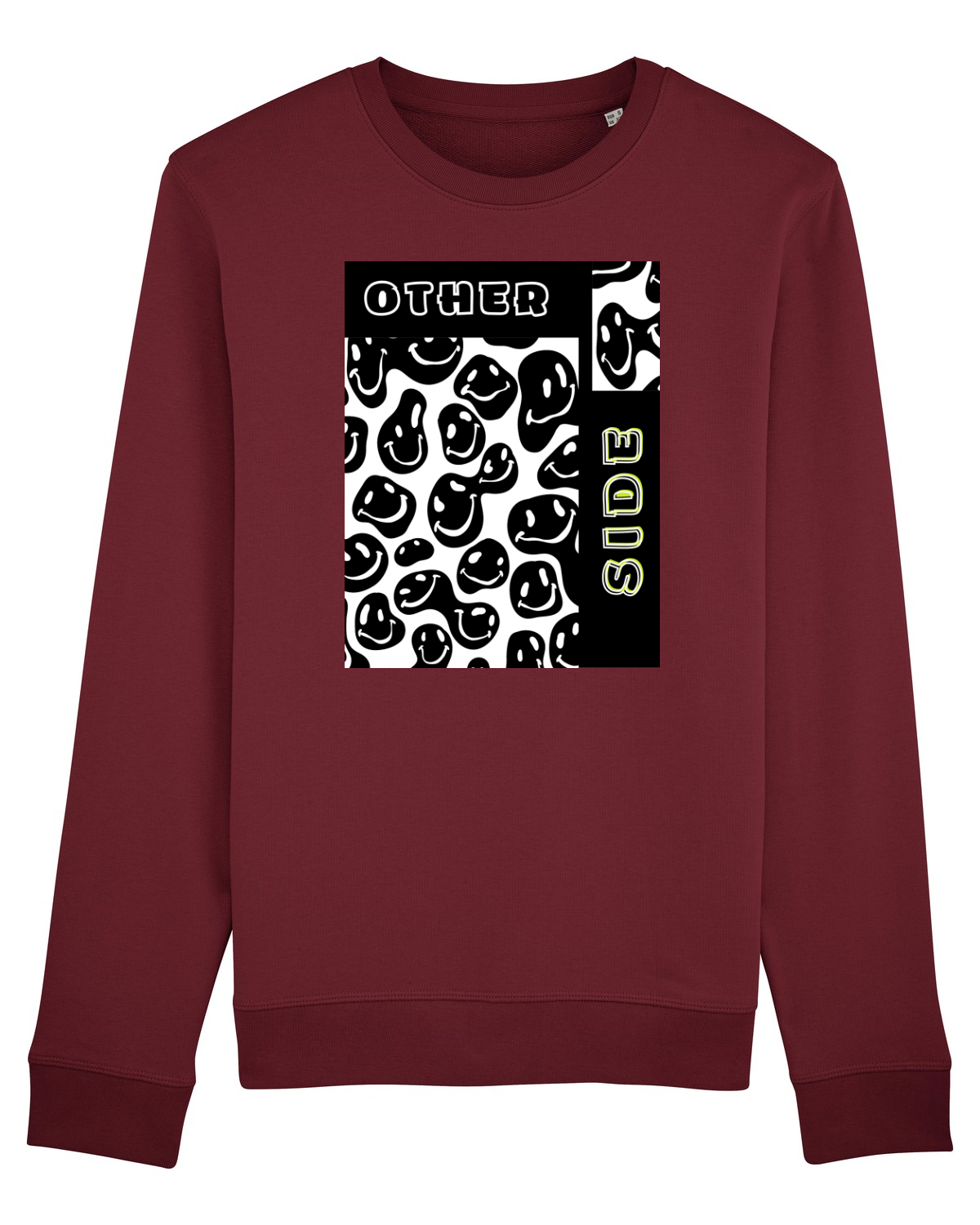 Bluză mânecă lungă Unisex Rise Burgundy