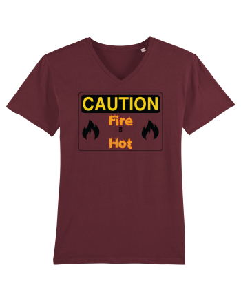 Fire is hot Burgundy
