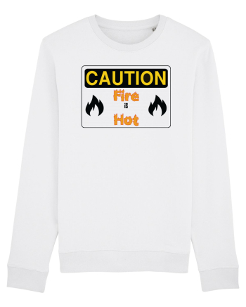 Fire is hot White