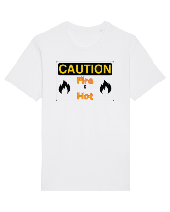 Fire is hot White