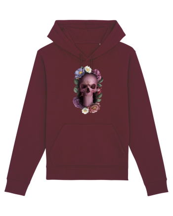 Craniu cu flori punishskull 01 Burgundy