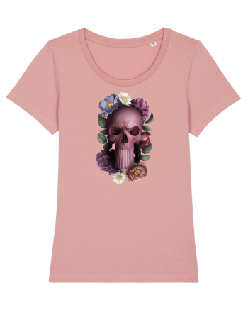 Craniu cu flori punishskull 01 Canyon Pink