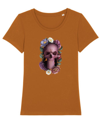 Craniu cu flori punishskull 01 Roasted Orange