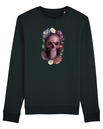 Craniu cu flori punishskull 01 Black