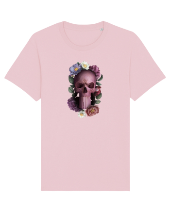 Craniu cu flori punishskull 01 Cotton Pink