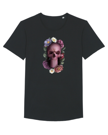 Craniu cu flori punishskull 01 Black