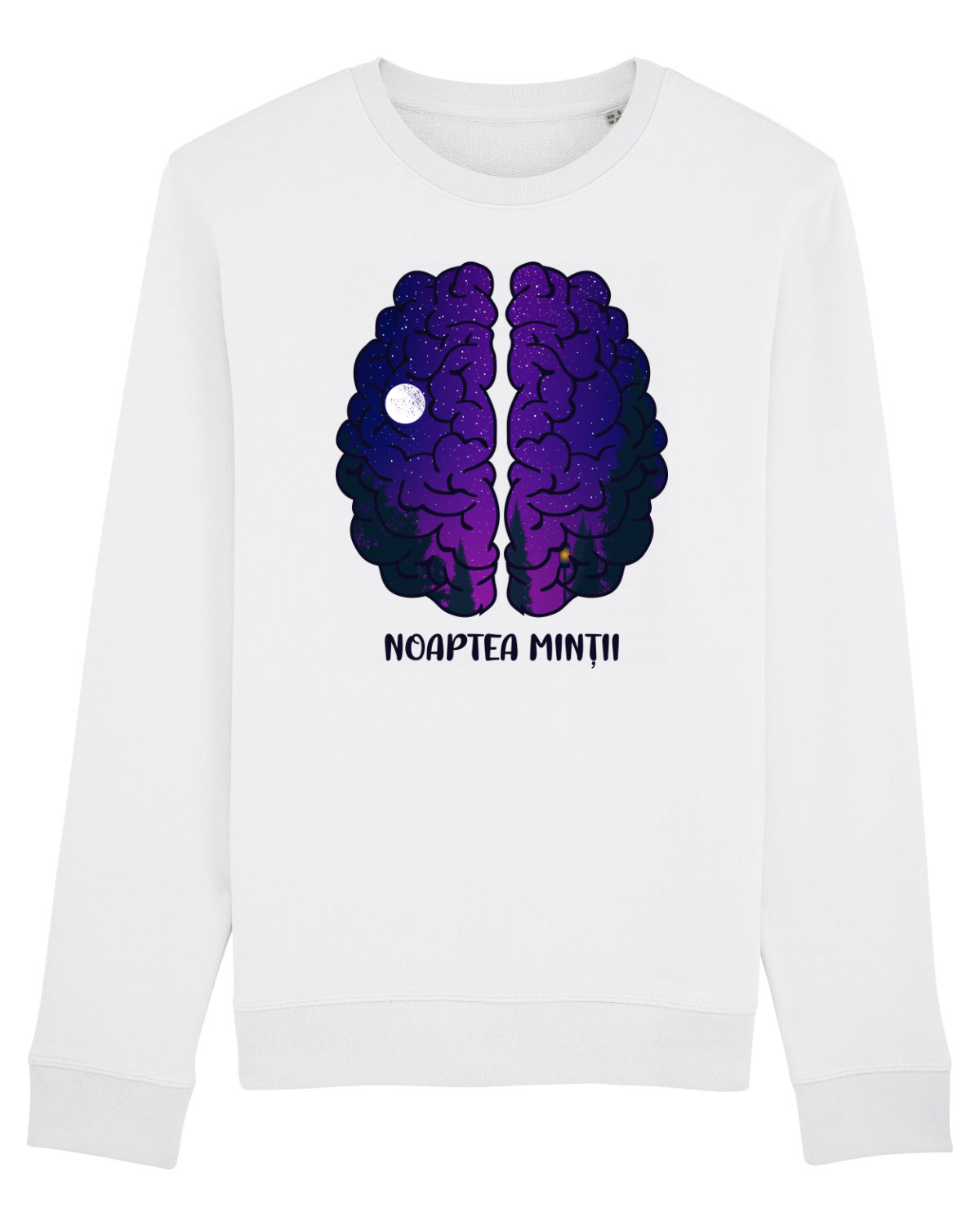 Bluză mânecă lungă Unisex Rise White