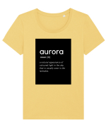 aurora Tricou mânecă scurtă guler larg fitted Damă Expresser