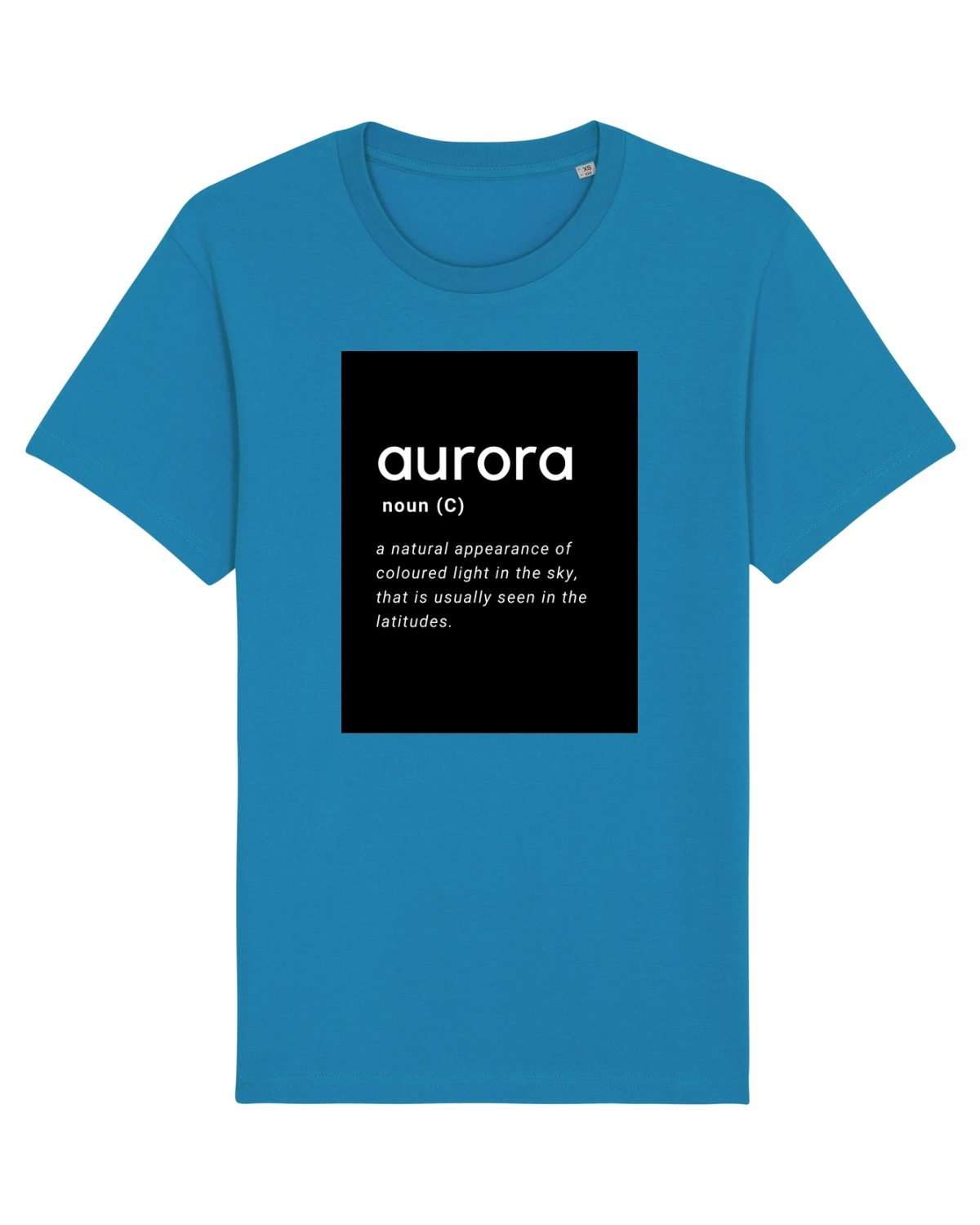 Tricou mânecă scurtă Unisex Rocker Azur