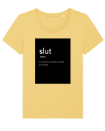 slut Tricou mânecă scurtă guler larg fitted Damă Expresser