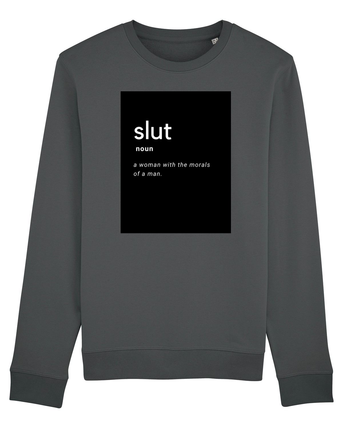 Bluză mânecă lungă Unisex Rise Anthracite