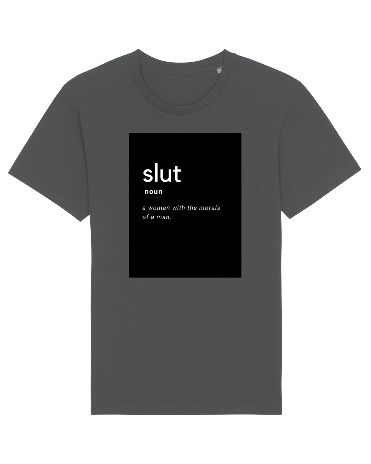 Tricou mânecă scurtă Unisex Rocker Anthracite